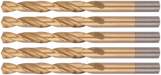 Сверла HSS по металлу, титановое покрытие 9,0 мм ( 5 шт.)