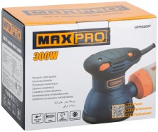 MAX-PRO Шлифмашина эксцентриковая 300 Вт; 5000-12000об/мин; 125мм; 1,2 кг; пылезащищенный выключатель; липучка; кор.
