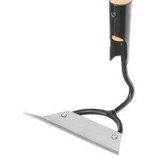 Мотыга, нержавеющая сталь, 150 х 50 х 1300 мм, деревянный черенок, Россия, Сибртех