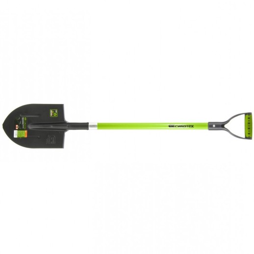 Лопата штыковая, 210х290х1150 мм, фибергласовый черенок, Сибртех