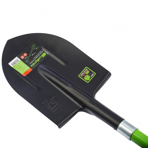 Лопата штыковая, 210х290х1150 мм, фибергласовый черенок, Сибртех