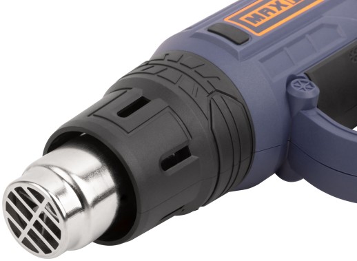 MAX-PRO Фен технический 2000 Вт; 60/350/600°C; 500л/мин; 0,76 кг; резиновый кабель; резиновые вставки; кор.