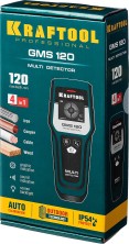 KRAFTOOL GMS 120, ЖК дисплей, универсальный детектор (45298)