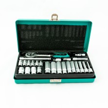 Набор торцевых головок с трещоткой, 1/2" и 1/4", 68 предметов Stels