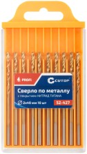 Сверло по металлу Cutop Profi с титановым покрытием, 2х49 мм (10 шт)