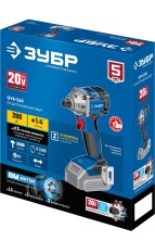 ЗУБР Т7, 20 В, 280 Н·м, без АКБ, бесщеточный винтоверт, Профессионал (GVB-250)