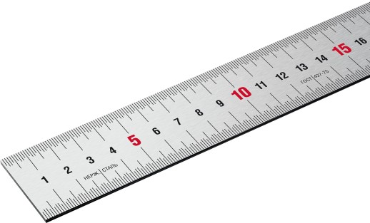 ЗУБР Про-50, длина 0.50 м, усиленная нержавеющая линейка, Профессионал (34280-050)