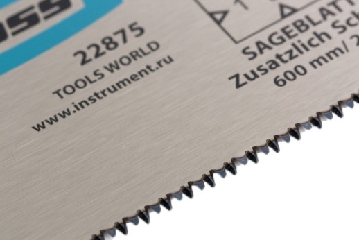 Пильное полотно для прецизионного стусла "Piranha", 600 мм, каленый зуб 3D, 18 TPI Gross
