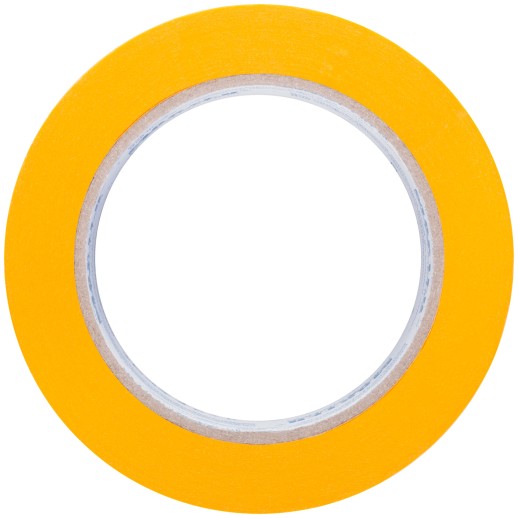 Лента малярная золотистая, рисовая бумага, термостойк. до 120°C, УФ-стойкость до 30 дней, 48 мм х 50 м