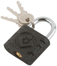 Замок навесной чугунный корпус "PALLADIUM" (305F ) 40х33 мм, стальная дужка 6,3 мм