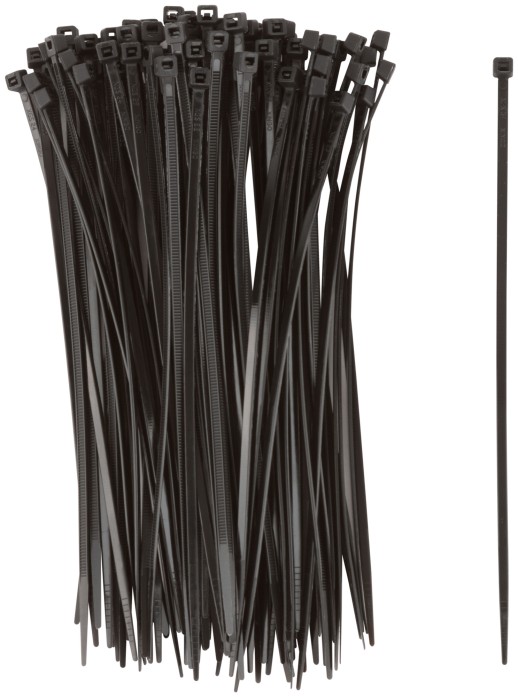 Хомуты нейлоновые для проводов, черные 100 шт., 3,6х200 мм
