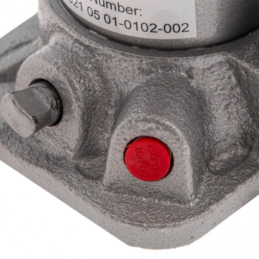 Домкрат гидравлический бутылочный, 5 т, высота подъема 216-413 мм, в пластиковый кейсе Matrix