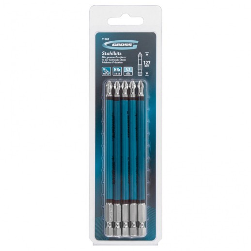 Бита PH2 х 127, сталь S2, 5 шт. Gross