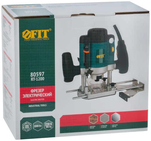 Фрезер 1200 Вт; 11500-30000 об/мин; 6/8 мм; алюм. корп.; 38 мм; коробка