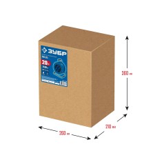 ЗУБР ПВС 315 ПВС 3х1.5 20м 3500Вт IP44, Силовой удлинитель на катушке (55081-20)