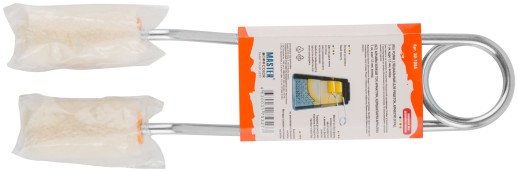 Ролик специальный для решеток, арматур, оград,  ядро 15 мм,  100% велюр, ворс 5 мм, ручка двойная 22 см, 50 мм (2 шт.)