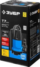 ЗУБР АкваСенсор 550 Вт, дренажный насос для грязной воды, Профессионал (НПГ-Т7-550)