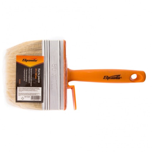 Кисть-ракля, 30 х 100 мм, натуральная щетина, пластмассовый корпус, пластмассовая ручка Sparta