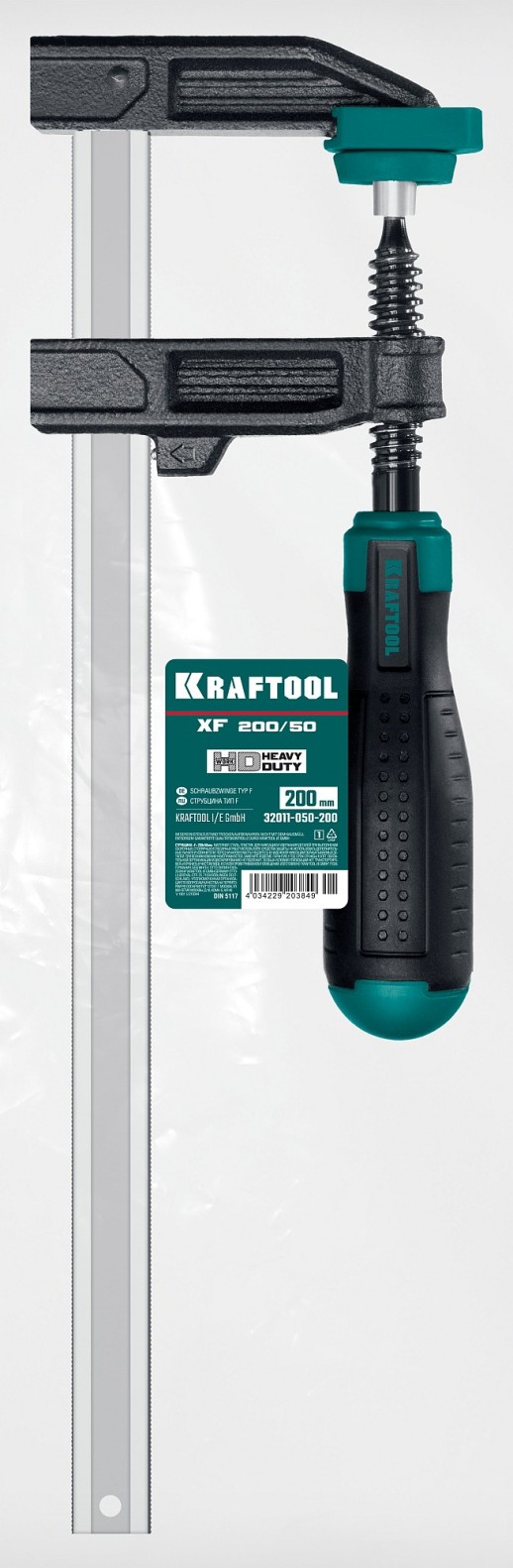 KRAFTOOL MF-200/050, 50 х 200 мм, струбцина F (32011-050-200)