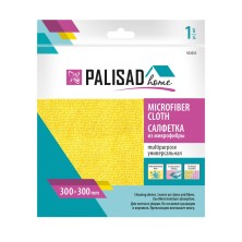 Салфетка универсальная из микрофибры 300 x 300 мм, жёлтая, Home Palisad