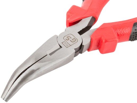 Утконосы "Стандарт", красно-черные пластиковые ручки, полированная сталь 165 мм