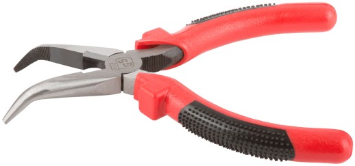 Утконосы "Стандарт", красно-черные пластиковые ручки, полированная сталь 165 мм