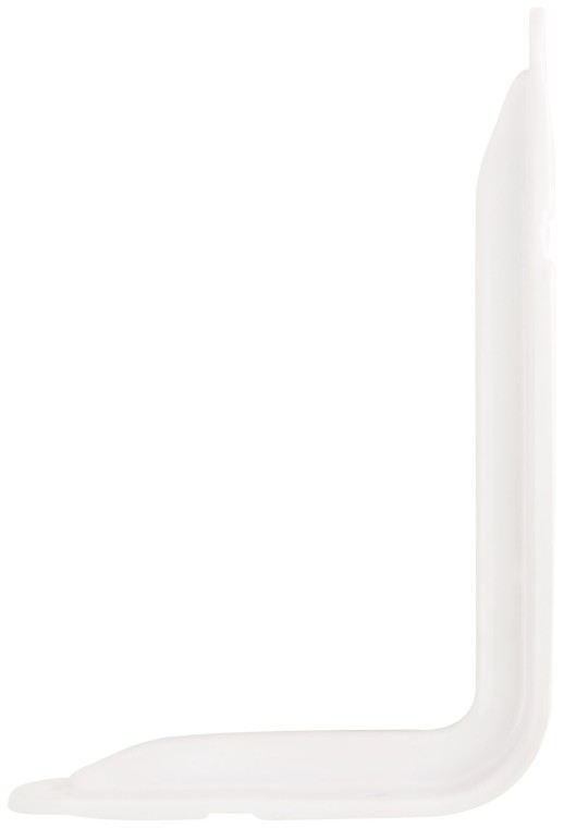 Уголок-кронштейн усиленный белый 140х200 мм (1,0 мм)