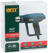 Фен технический 2000 Вт; 250/500 °C; 250/550 л/мин; рез. накл.; коробка