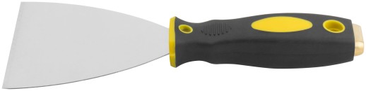 Шпатель для удаления ржавчины Профи, толщ. лезвия 1 мм, двухкомп.ручка с метал.бойком 4" (100 мм)