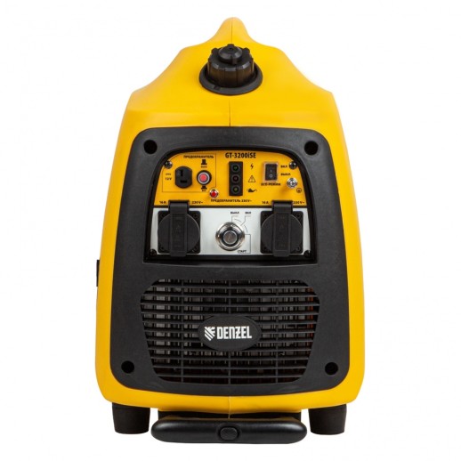 Генератор инверторный GT-3200iSE, 3.2 кВт, 230 В, бак 6 л, закрытый корпус, электростартер Denzel