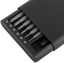 Отвертка с битами для точных работ, 24 бит сталь S2, алюминиевый кейс, Профи