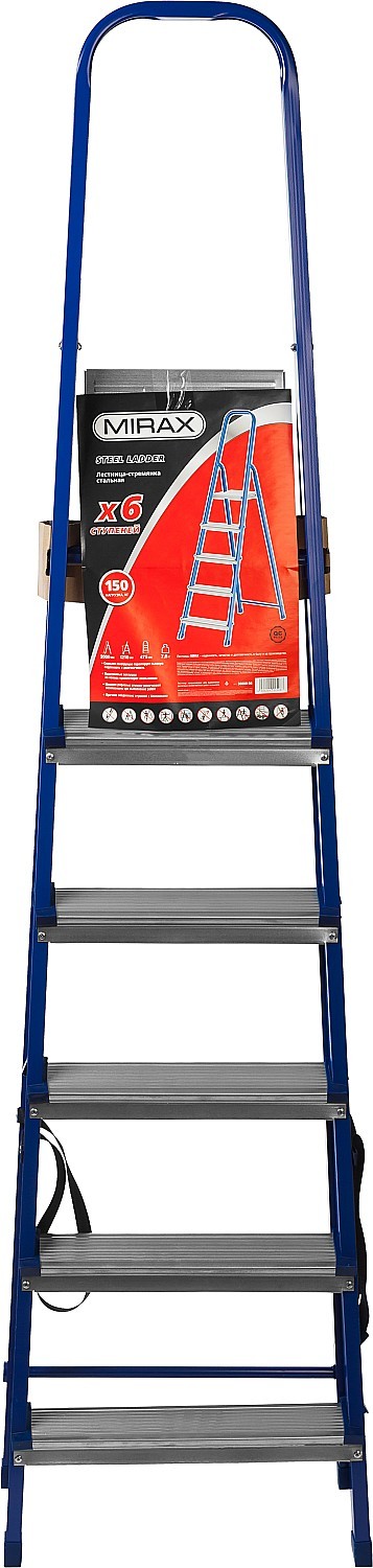 MIRAX 6 ступеней, 121 см, стальная стремянка (38800-06)