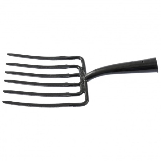 Вилы 6 - и рогие, копальные, 195х220 мм, кованые, без черенка, Арти, Россия