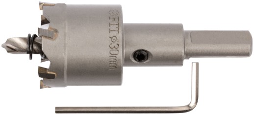 Коронка кольцевая с карбидными вставками Профи (для отверстий в нержавеющей стали) 30 мм