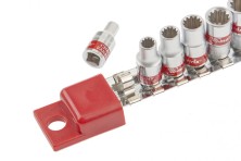 Набор универсальных торцевых головок 1/4", Spline, CrV, 4-13мм, 10 штук Matrix