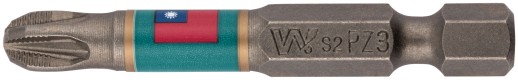 Биты WP, сталь S2, с насечкой, Профи, 50 мм PZ3, 10 шт.
