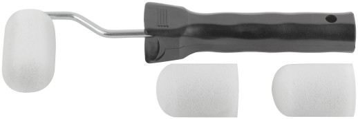 Валик поролоновый белый с ручкой "мини"  50 мм + 2 сменных ролика