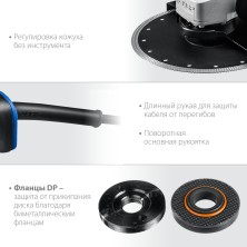 ЗУБР 2000 Вт, d230 мм, УШМ, Профессионал (УШМ-П230-2000 П)