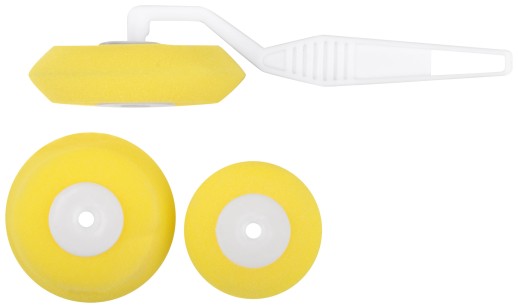 Валик поролоновый желтый угловой, набор 3 шт.