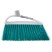 Щетка пластмассовая для подметания пола, премиум, 23 см, без черенка, бирюзовая щетина, Home Palisad