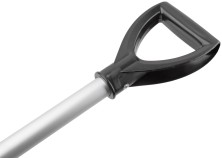 Скрепер для уборки снега на крышах, металлическая телескопическая ручка 600х160x(2000-6000) мм