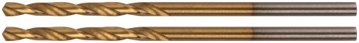 Сверла HSS по металлу, титановое покрытие, в блистере 2,0 мм (2 шт.)