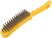 Корщетка стальная, желтая пластиковая ручка, 275 мм, 6-ти рядная