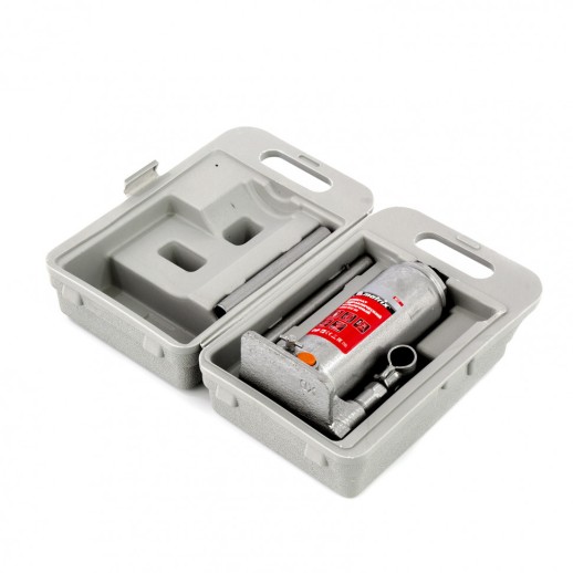 Домкрат гидравлический бутылочный, 6 т, h подъема 216-413 мм, в пластиковом кейсе Matrix