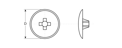 ЗУБР шлиц №2, цвет сосна, 40 шт, декоративная заглушка под шуруп (4-308156-4)