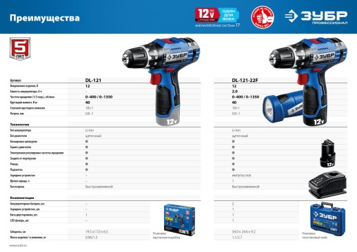 ЗУБР T7, 12 В, 2.0 А·ч, аккумуляторная батарея, Профессионал (ST7-12-2)