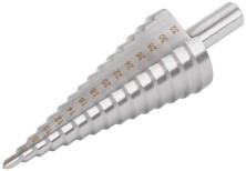 Сверло ступенчатое HSS ( Р6М5 ) по металлу, 15 ступеней, 4-32 мм