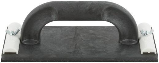 Терка для нажд.бумаги пластиковая с мет.прижимом, черная 230х105 мм