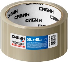 СИБИН 48 мм, 50 м, 40 мкм, прозрачная, клейкая лента (12055-50-20)