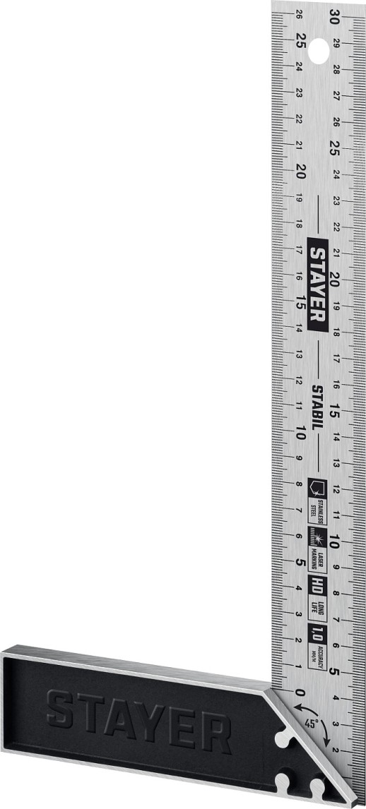 STAYER 300 мм, столярный угольник, Professional (3431-30)